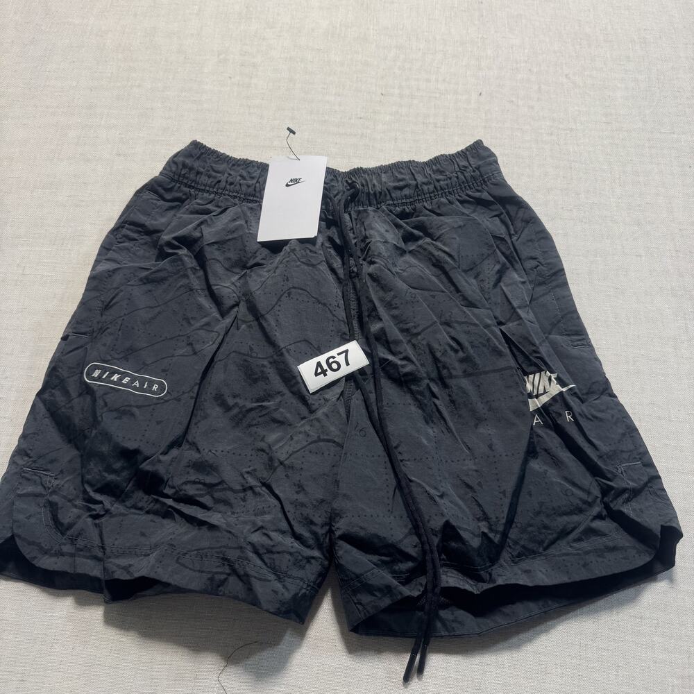Nike Air Land Woven Shorts Black Hiking Topography Men's Sz‎ XS Black Brand New